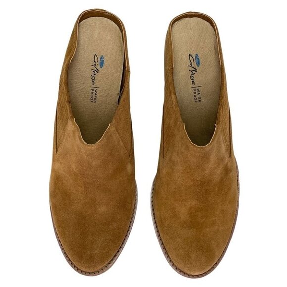Aqua College Nan Suede Leather Waterproof Womens Mules - Picture 6 of 15